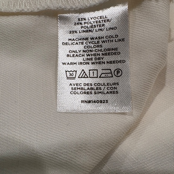 LOFT Relaxed Modern Linen-blend Blazer -  White, XL - Picture 9 of 9